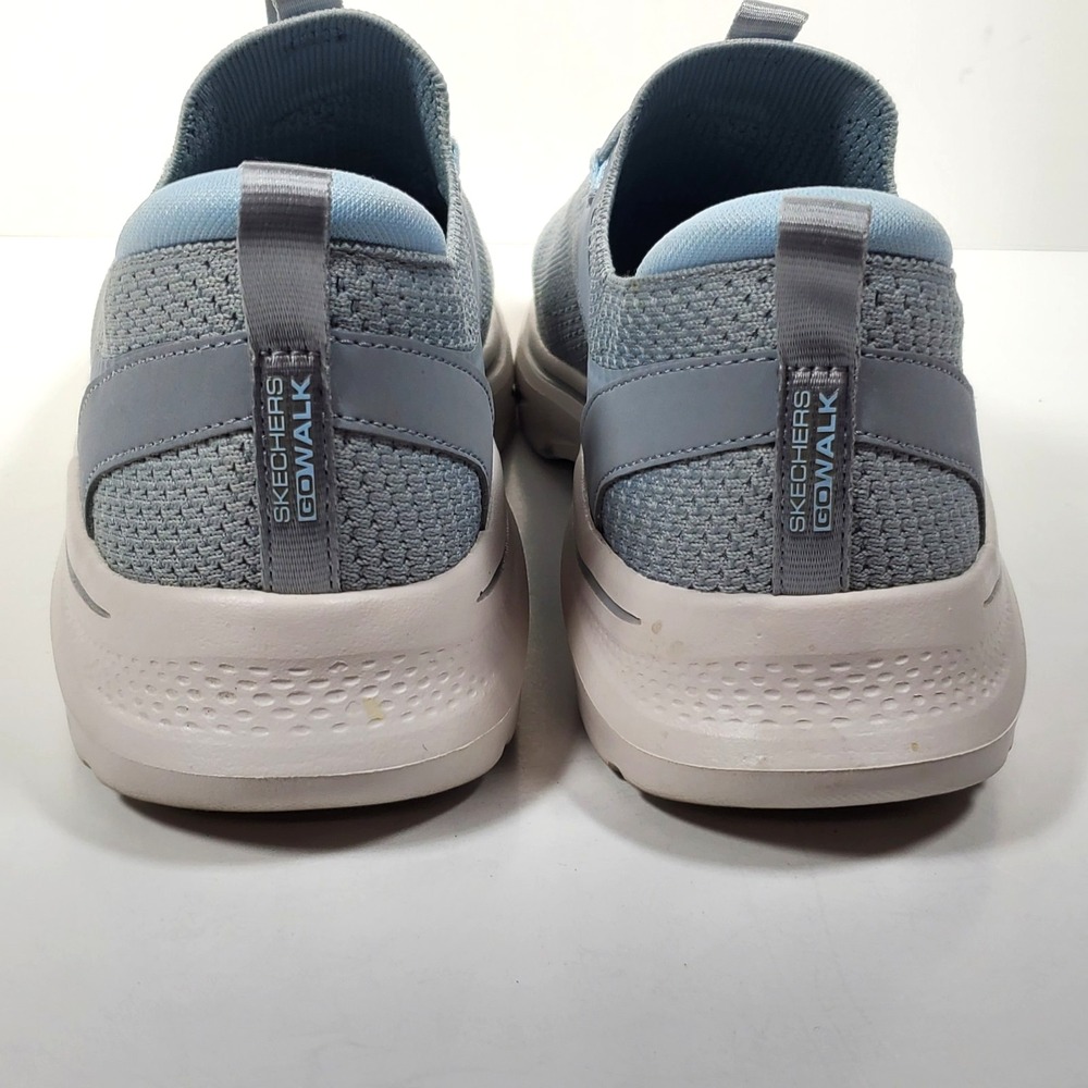 Skechers Go Walk Shoes Women's Size 8 Gray Slip On -PREOWNED - Picture 4 of 15